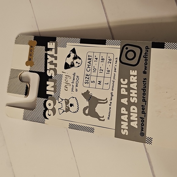 Large (16"-26") Blue and Yellow Dog Collar - Picture 4 of 5